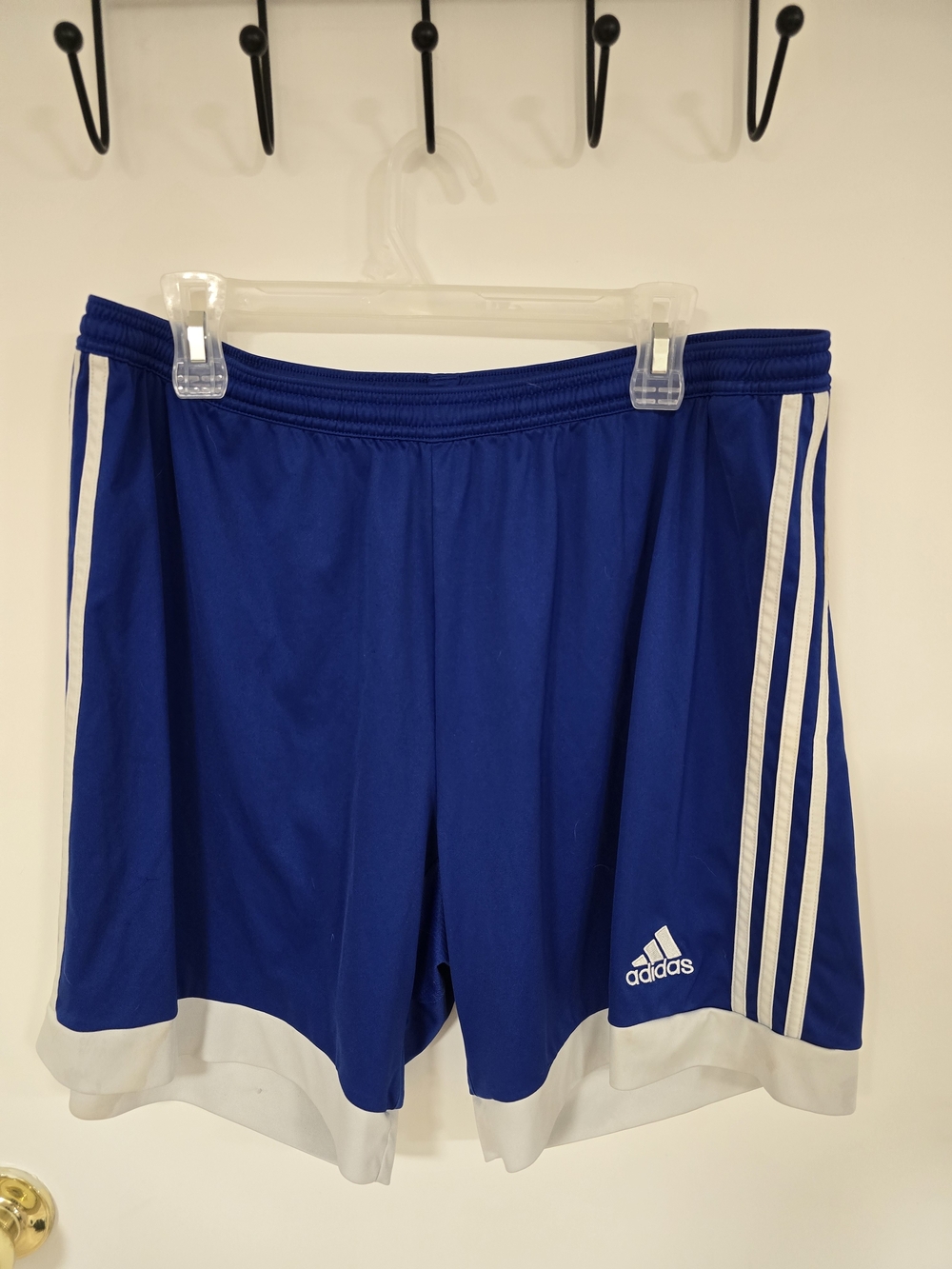 Adidas Royal Blue Athletic Shorts with White Trim